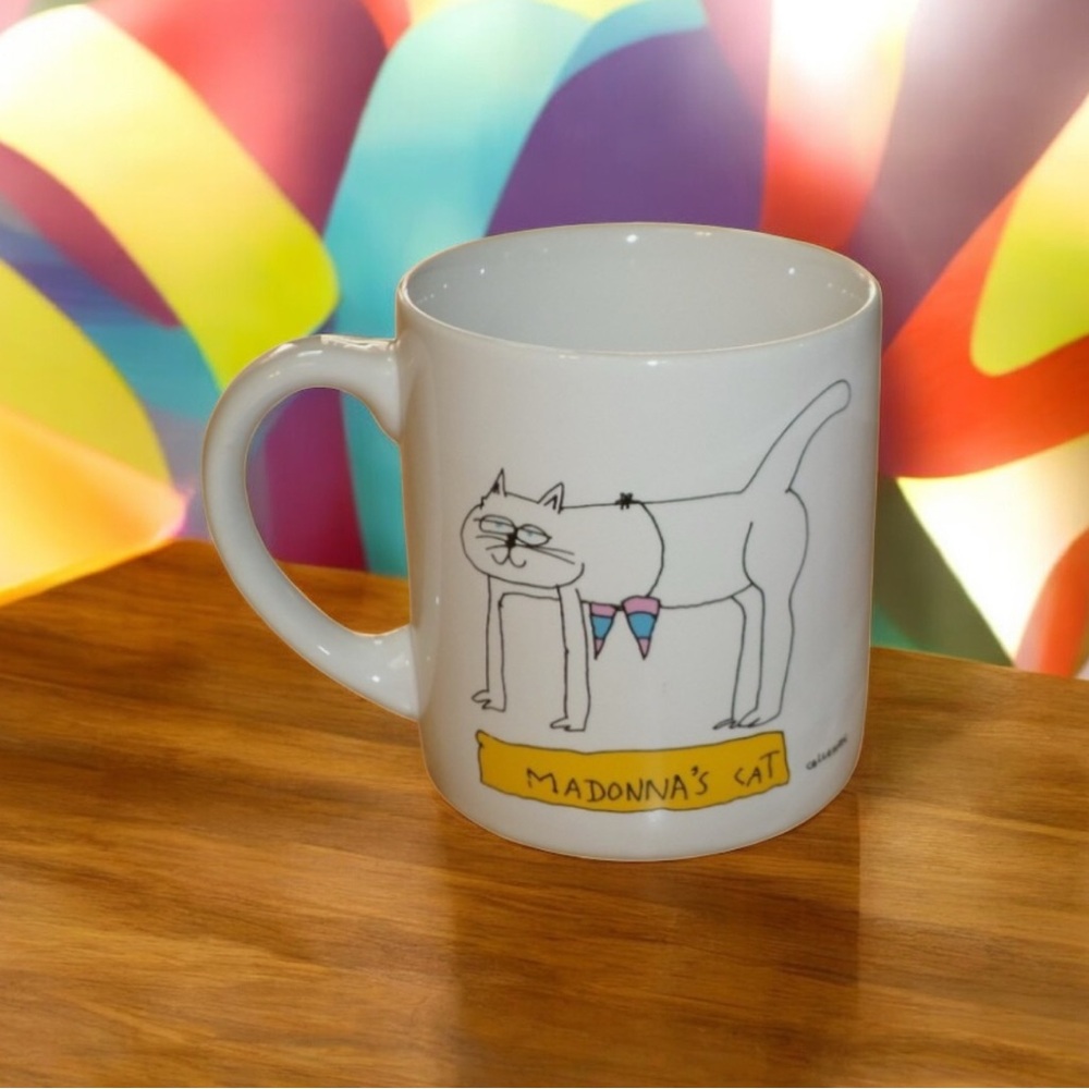Vintage Callahan Madonna’s Cat & Cow Collectible Ceramic Coffee Mug 1993 Humor